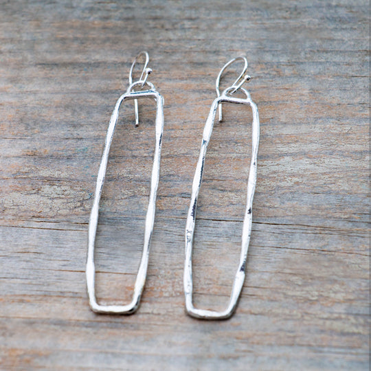 Maverick Long Rectangle Earrings