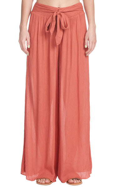 Palazzo Pants with Tie Waist