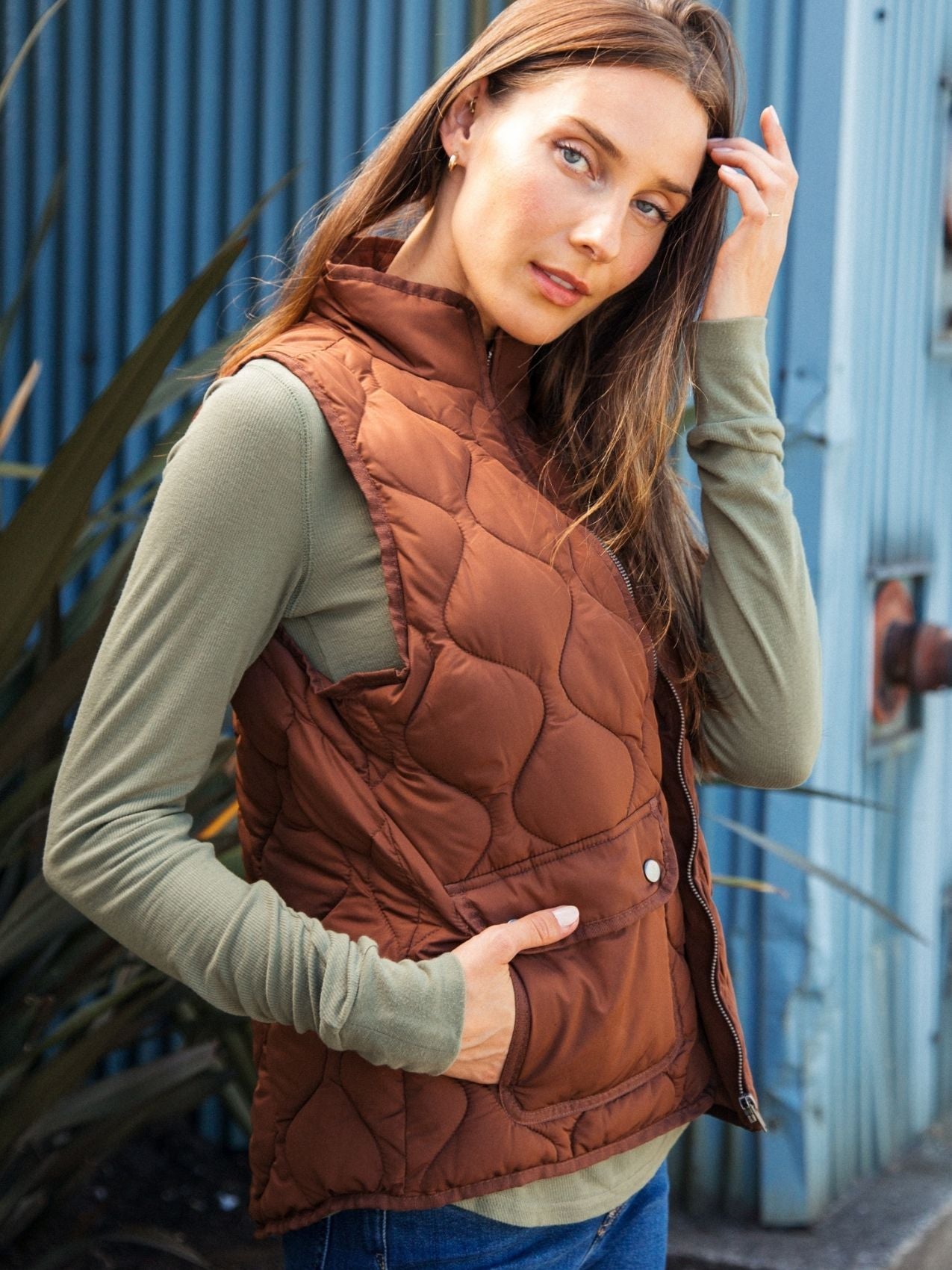 Quilted Zip Front Stratton Vest