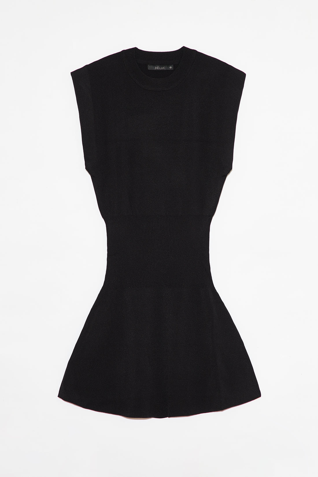 Deluc Trinity Black Sleeveless Knit Mini Dress at Maria Vincent Boutique Deluc Trinity Black Sleeveless Knit Mini Dress at Maria Vincent Boutique