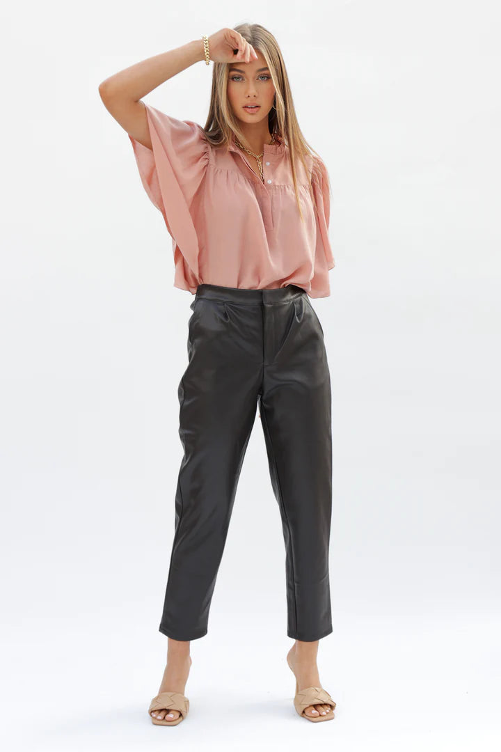 Bishop + Young Rose Quartz Batwing Sleeve Top