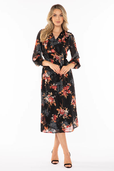 Bishop + Young Night Bloom Cameo Midi Dress