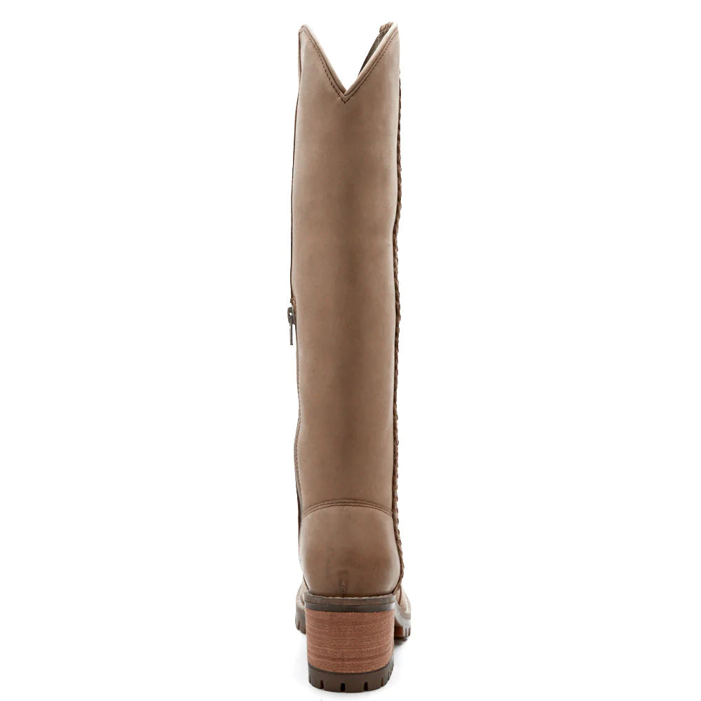 Coconuts Blume Tan Knee-High Utility Boots