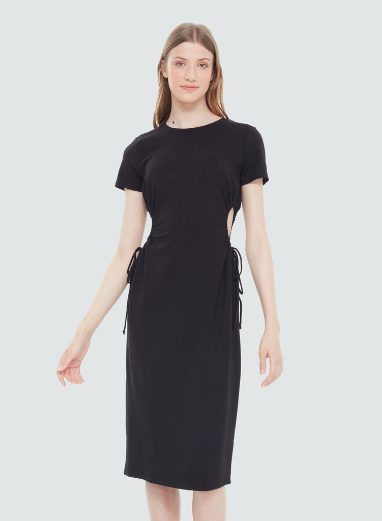 Black Tape Black Cutout Knit Dress