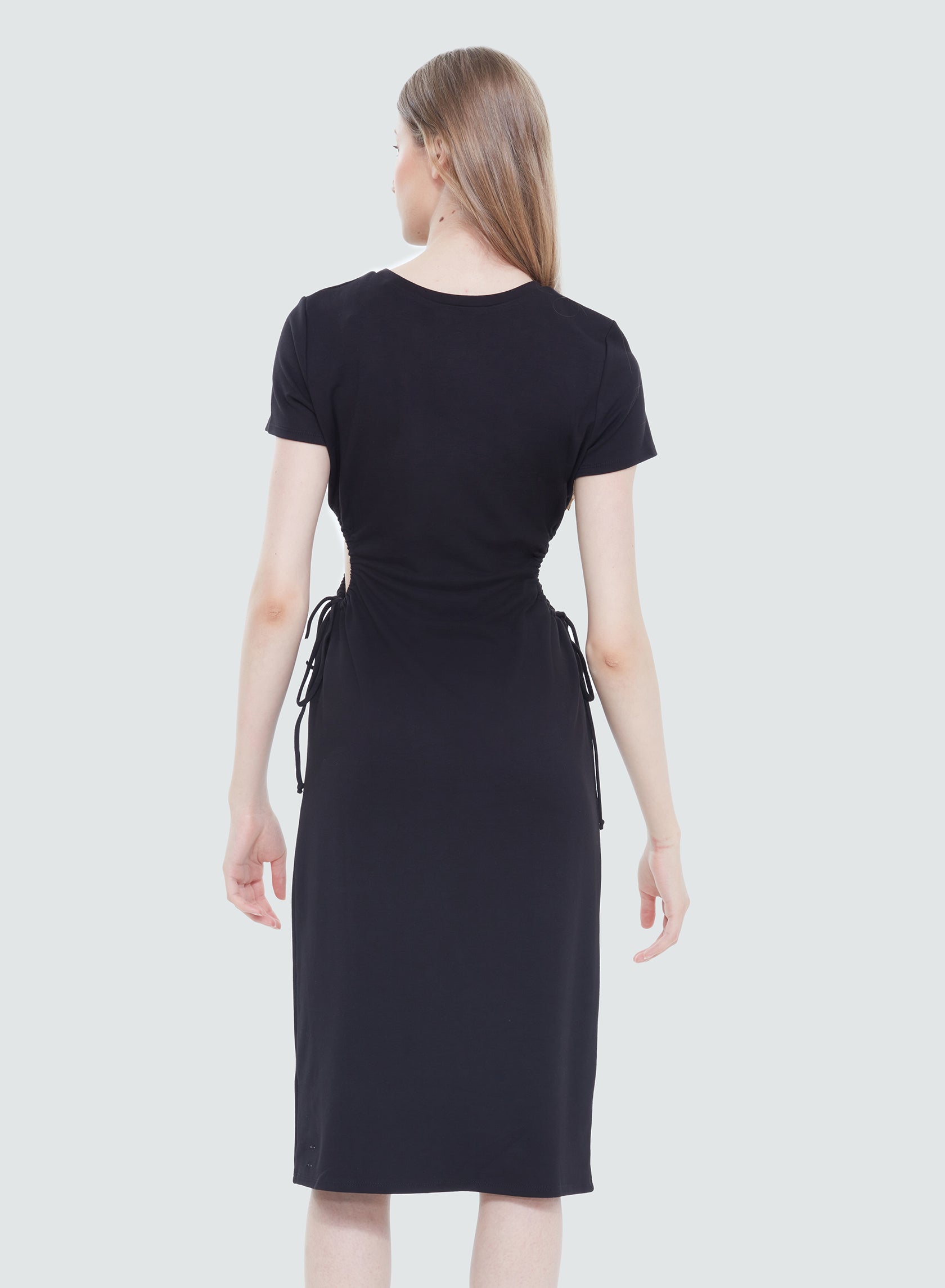 Black Tape Black Cutout Knit Dress