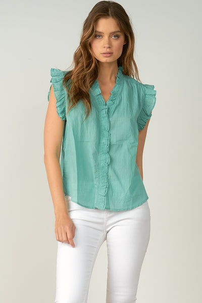 Elan Aloe Savannah Sleeveless Top