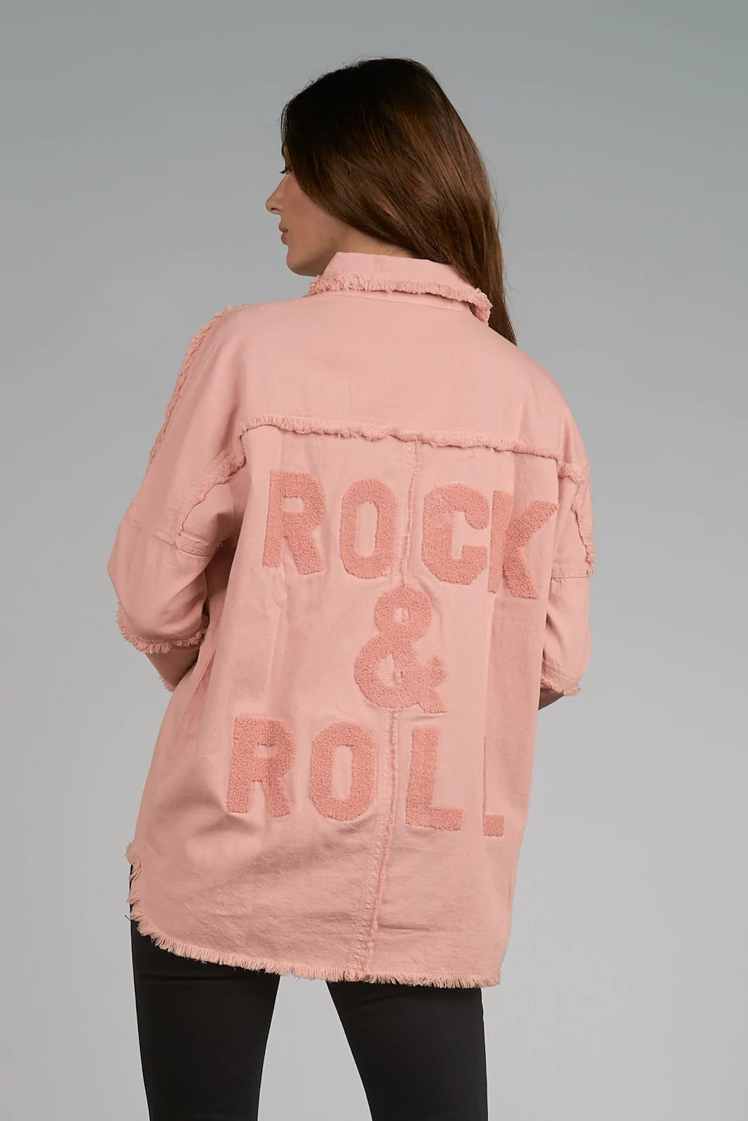 Elan Rock and Roll Distressed Jacket