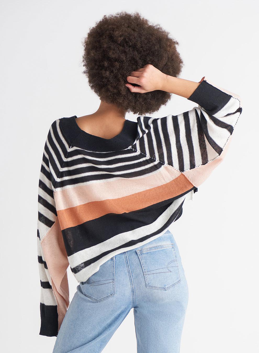 DEX Colorblock Stripe Sweater
