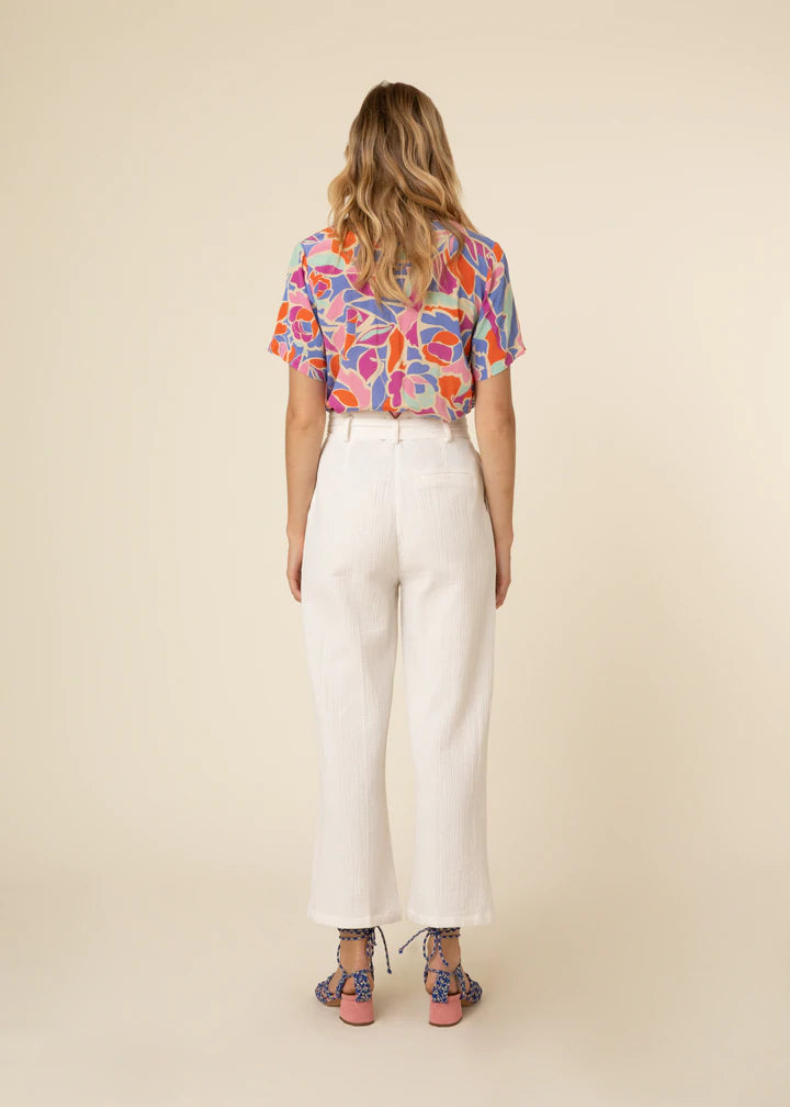 FRNCH Chelly Floral Woven Top