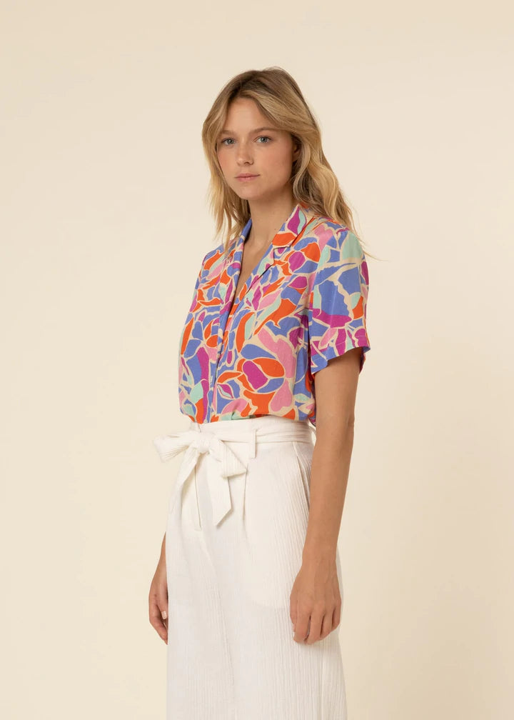 FRNCH Chelly Floral Woven Top