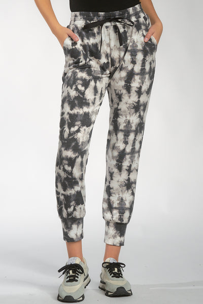 Black Tiedye Jogger Pants