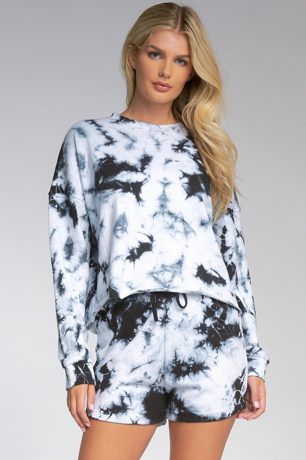 Black Tie Dye Shorts