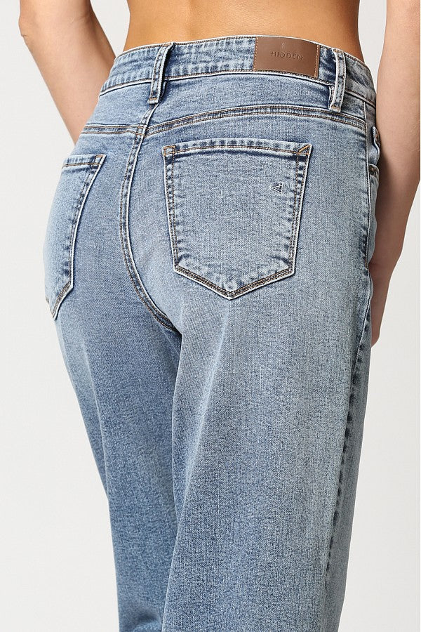 High Rise Cropped Wide Leg Jeans