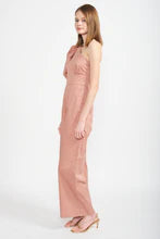 en saison Mauve Tussan One Shoulder Jumpsuit