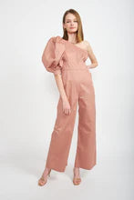 en saison Mauve Tussan One Shoulder Jumpsuit
