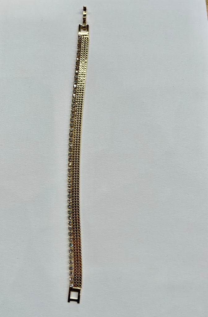 The Lucky Collective Gold Layered CZ & Chain Bracelet