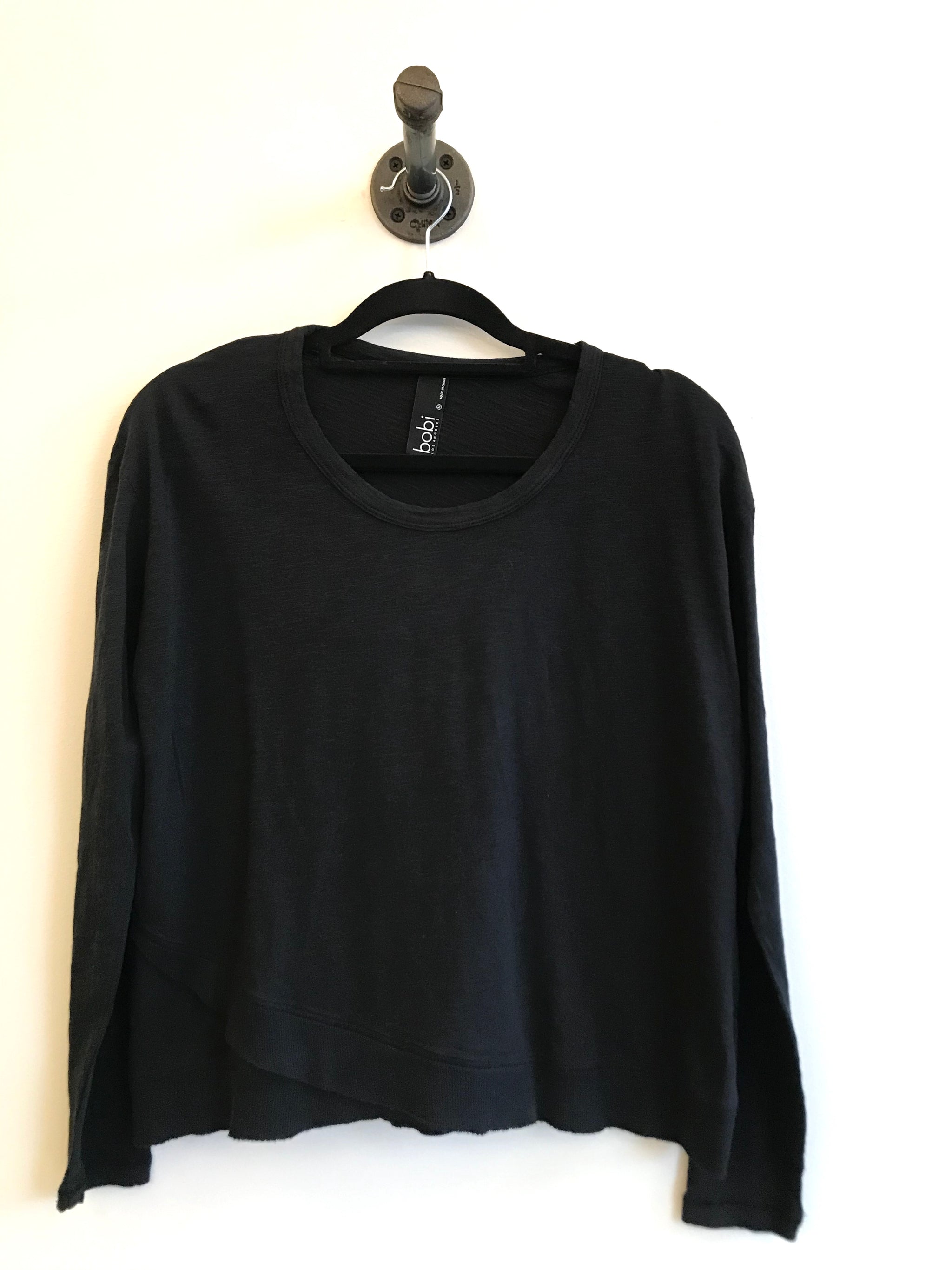 Long Sleeve Ribbed Hem Top