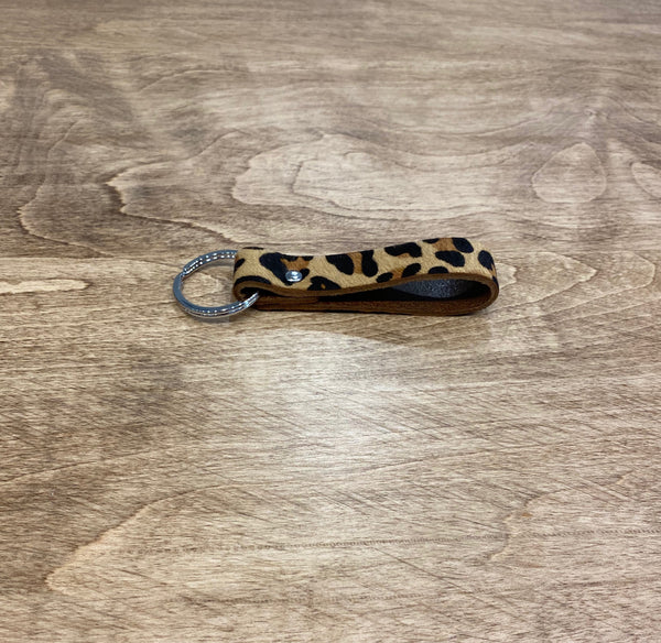 Cheetah Print Key Ring