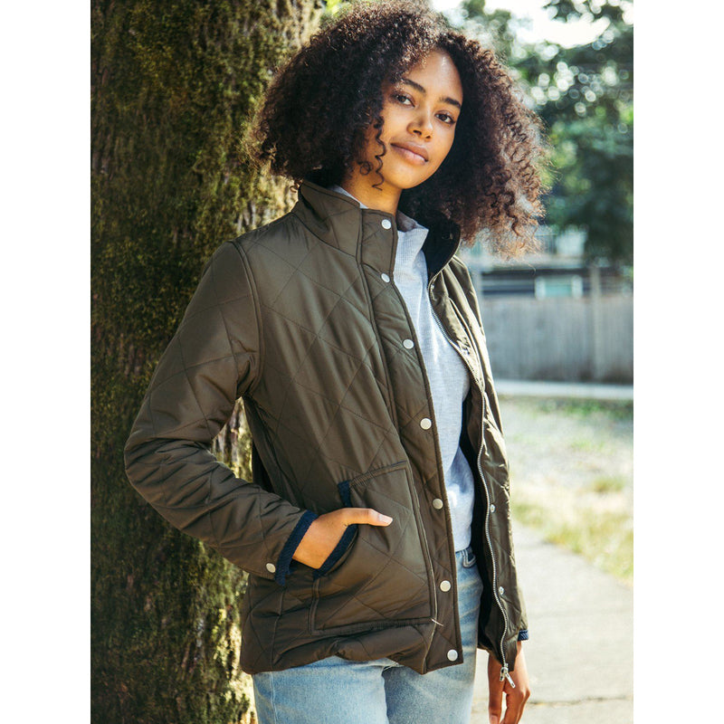 Olive Green Quilted "Jenson" Jacket
