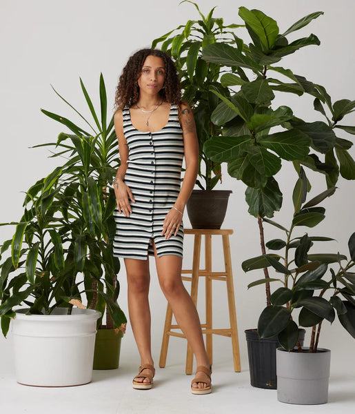 Known Supply Tide Pool Striped Dress