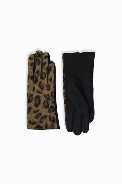 Look By M Animal Print Gloves