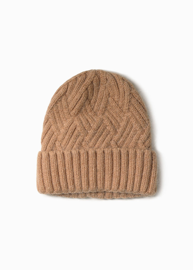 Camel Chevy Woven Beanie