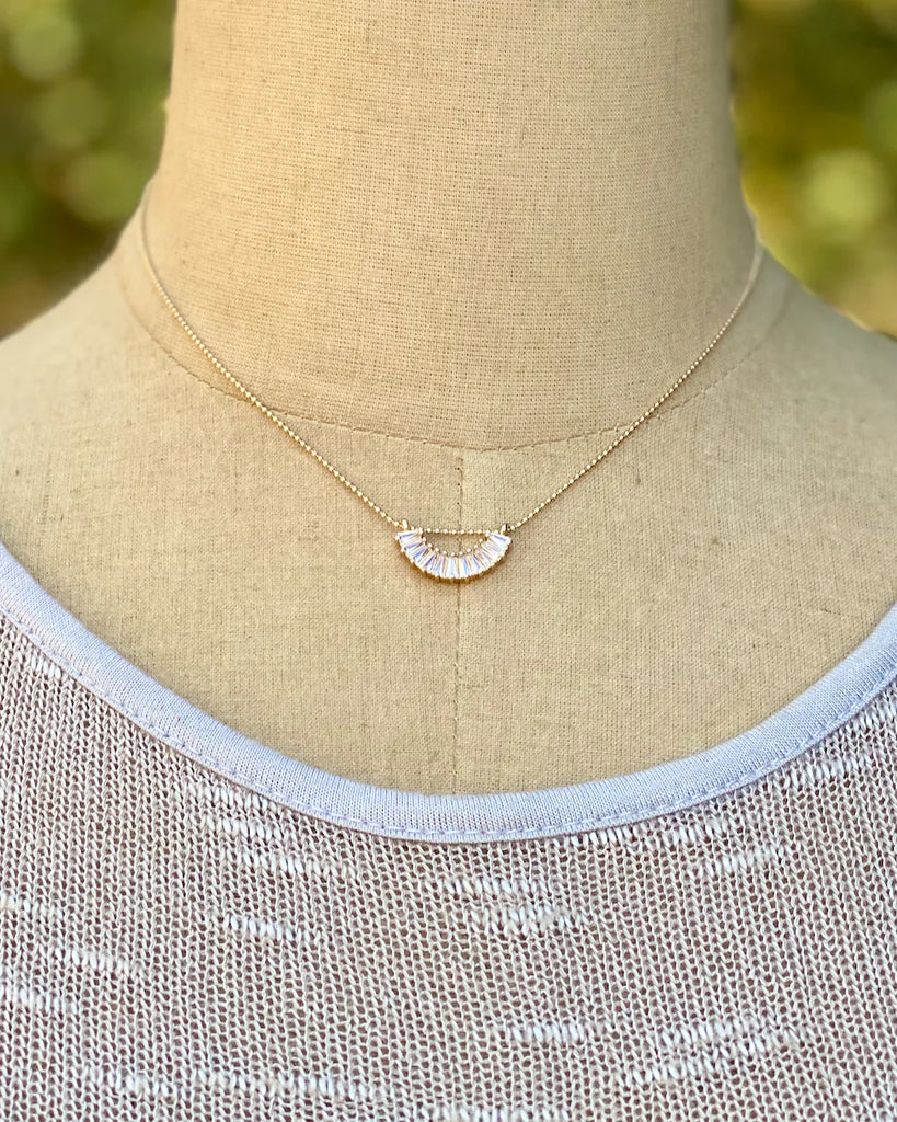 InspireDesigns Gold Marquise Necklace