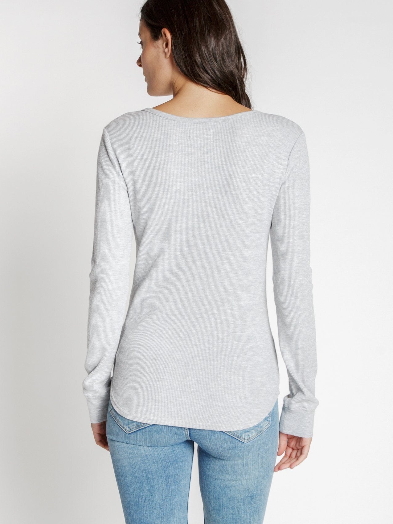 Maeve Waffle Knit Henley Top