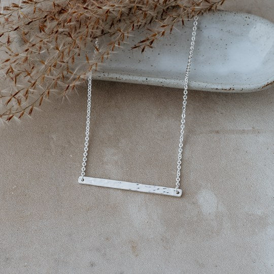 MIa Hammered Bar Necklace