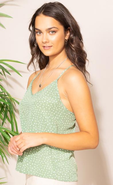 Sage Green Racerback Ora Top