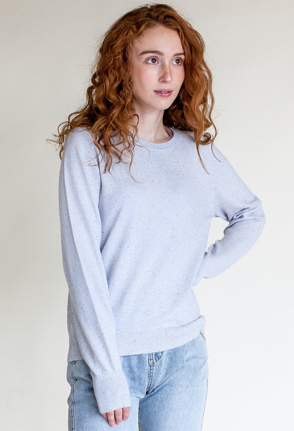 Pink Martini Blue Confetti Sweater