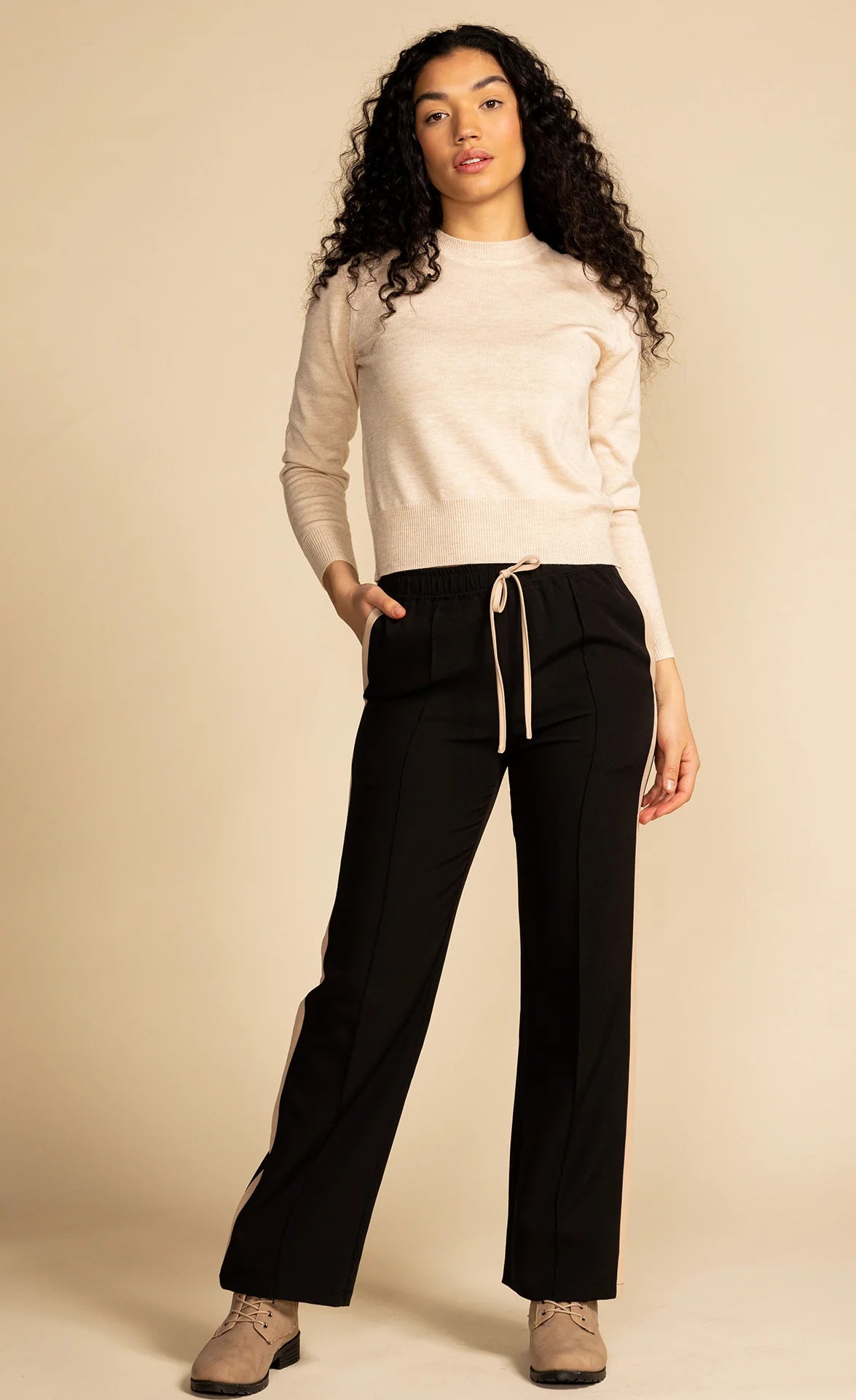 Pink Martini Black Drawstring Pants