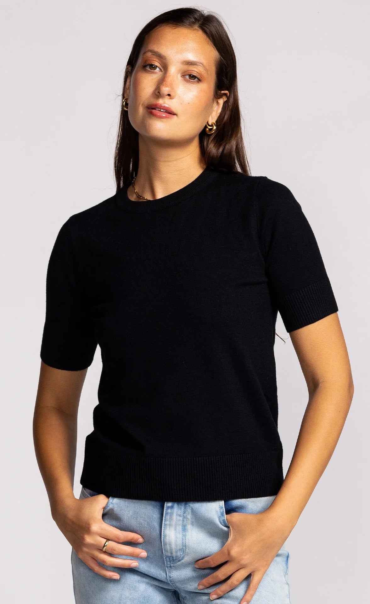 Pink Martini Sandy Short Sleeve Sweater
