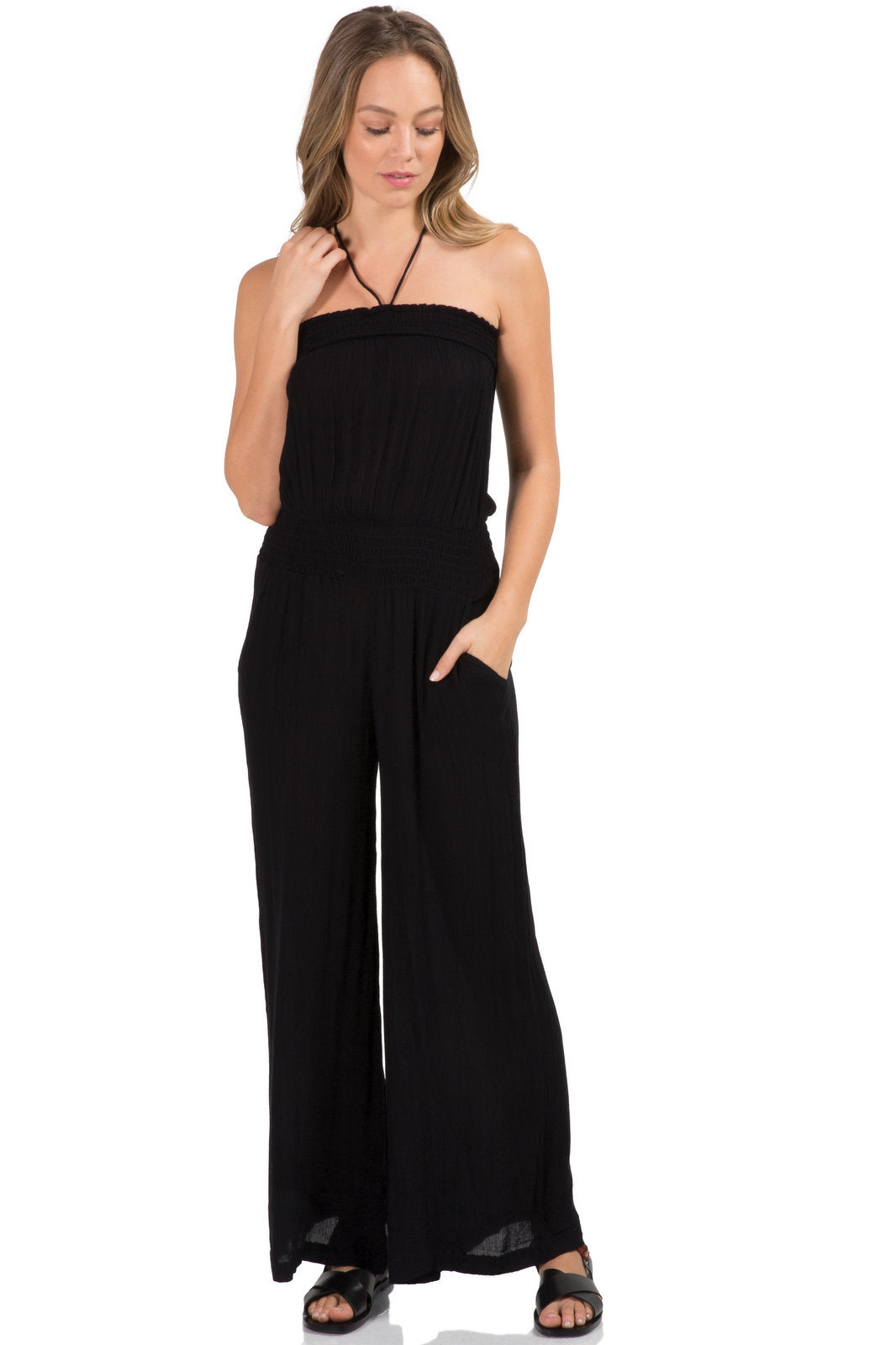 rådgive Skilt Afvigelse Strapless Wide Leg Long Romper Jumpsuit at the MARIA VINCENT Boutique –  Maria Vincent Boutique