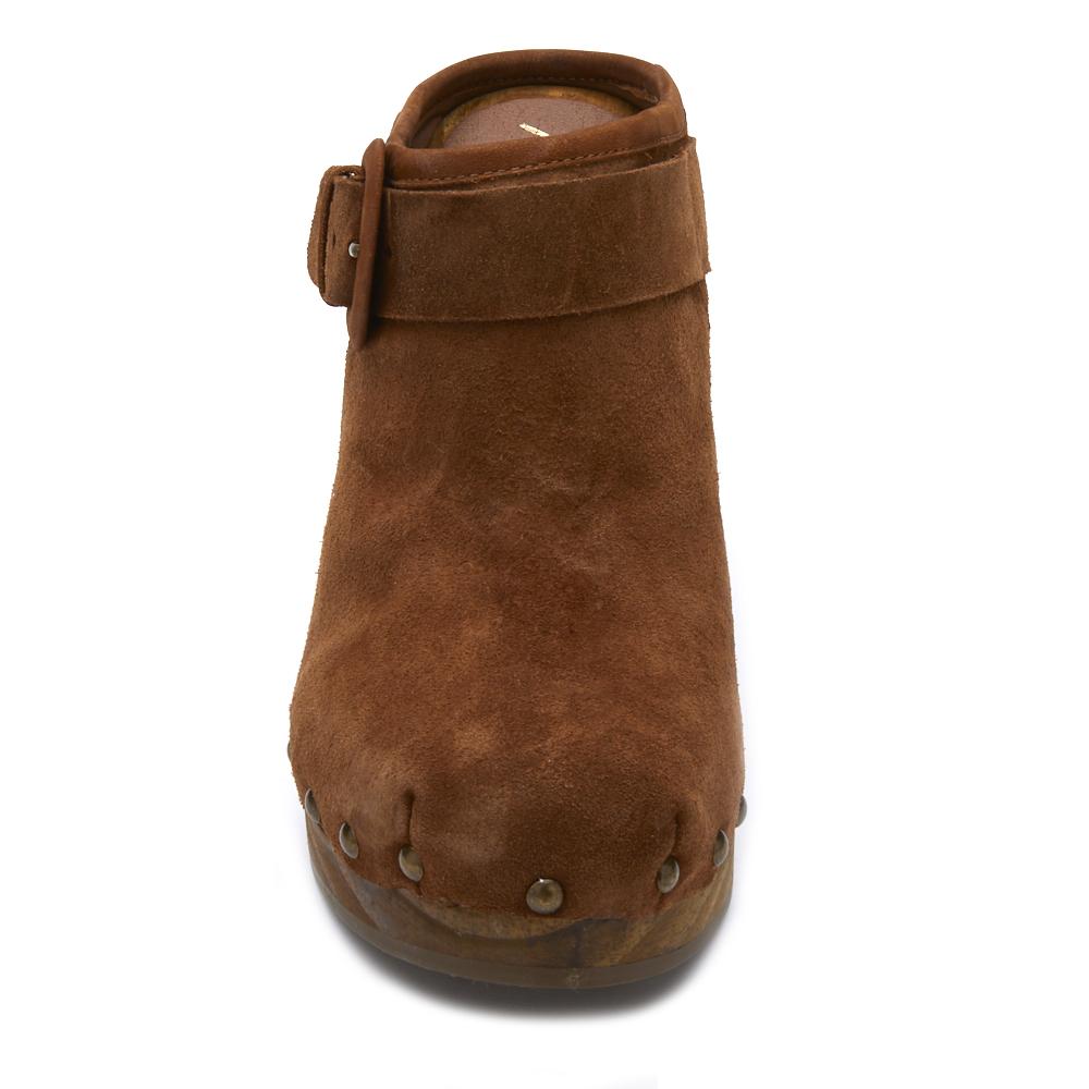 Matisse Fawn Brown Suede Heeled Clog