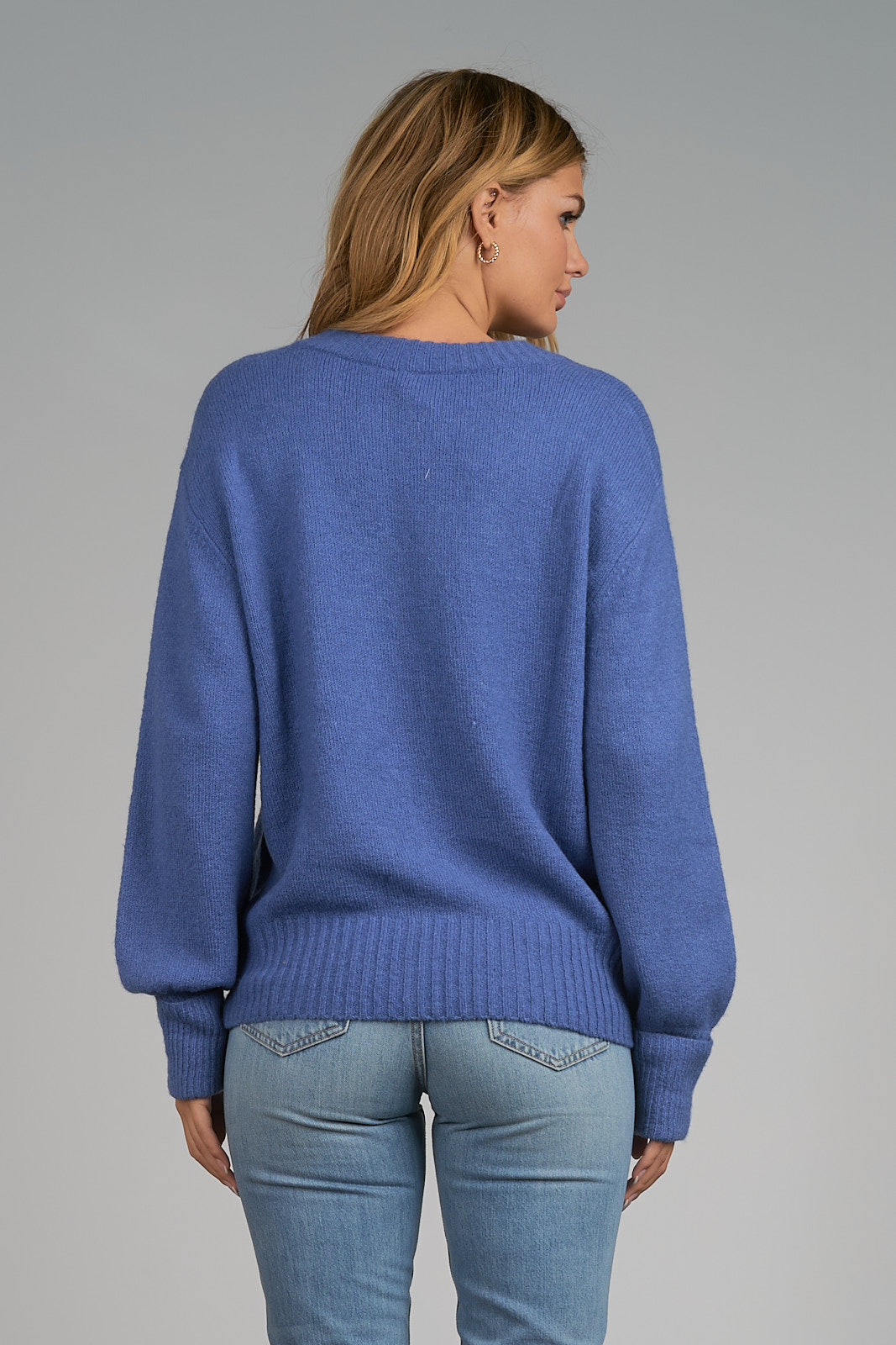 Elan Long Sleeve V-Neck Sweater