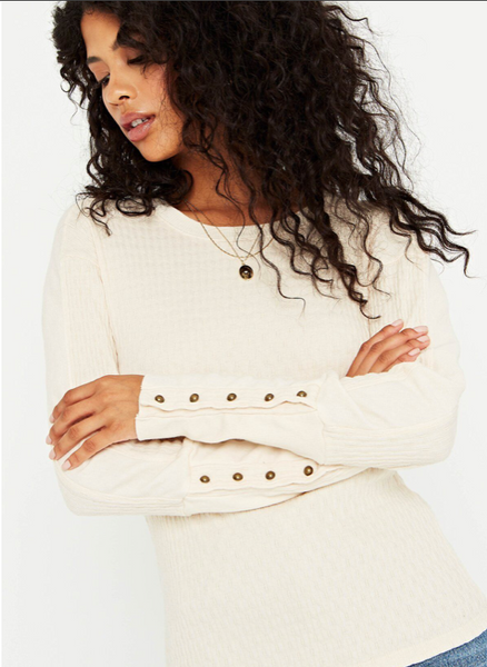 Long Sleeve Contrast Panel Top