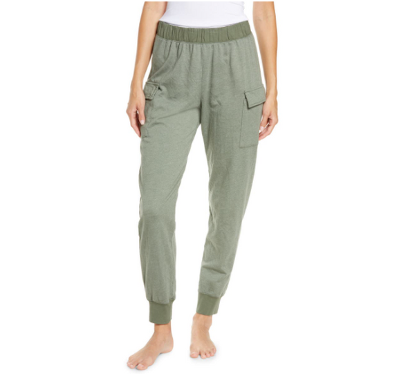 Patch Pocket Jogger Pants in Sage Brush