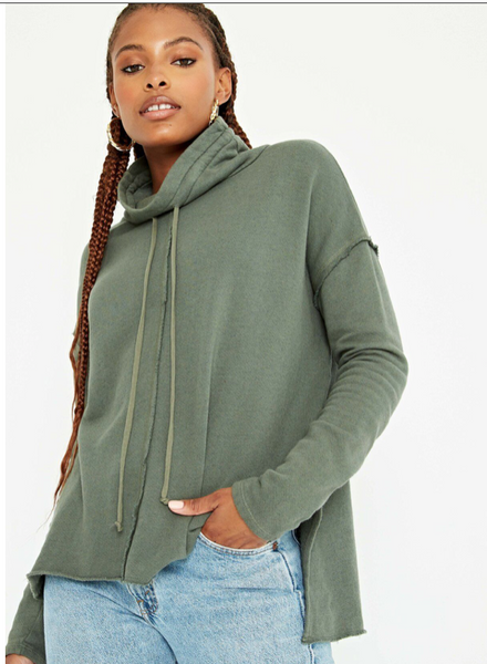 Funnel Sweatshirt in Sage Brush