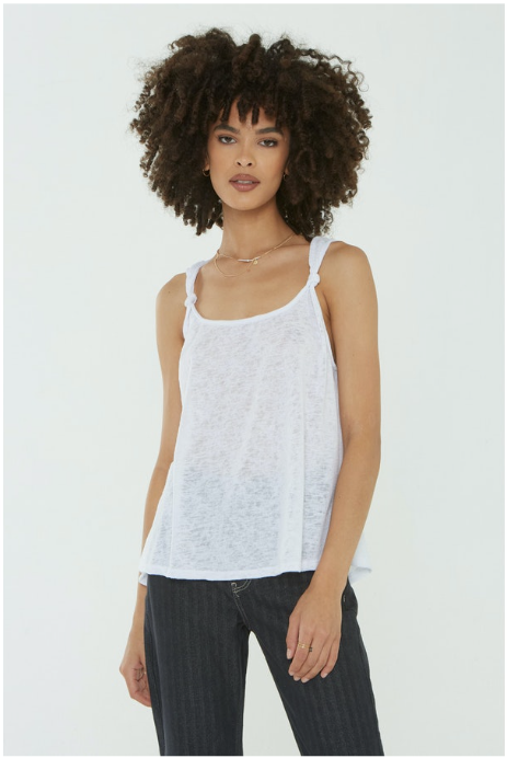 Lou Lou Textured Knot Tank Top