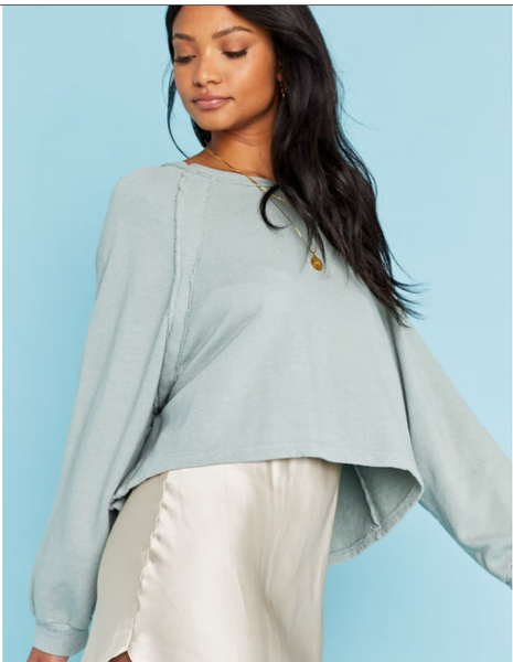 Light Sage Raglan Sweatshirt