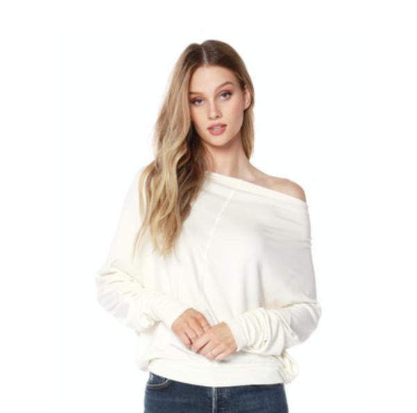 Cream Button Back Top