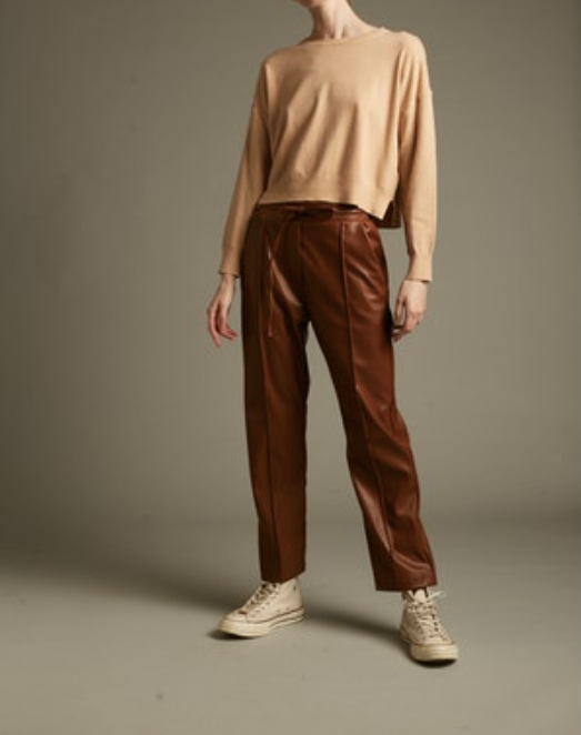 Deluc Polly Crewneck Cropped Sweater