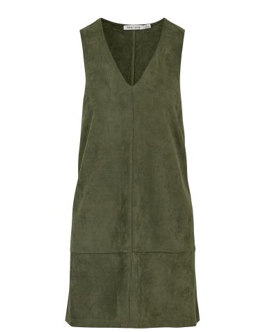 Olive Green V-neck Faux Suede Shift Dress at MARIA VINCENT Boutique Maria Vincent Boutique Olive Green V-neck Faux Suede Shift Dress at MARIA VINCENT Boutique Maria Vincent Boutique
