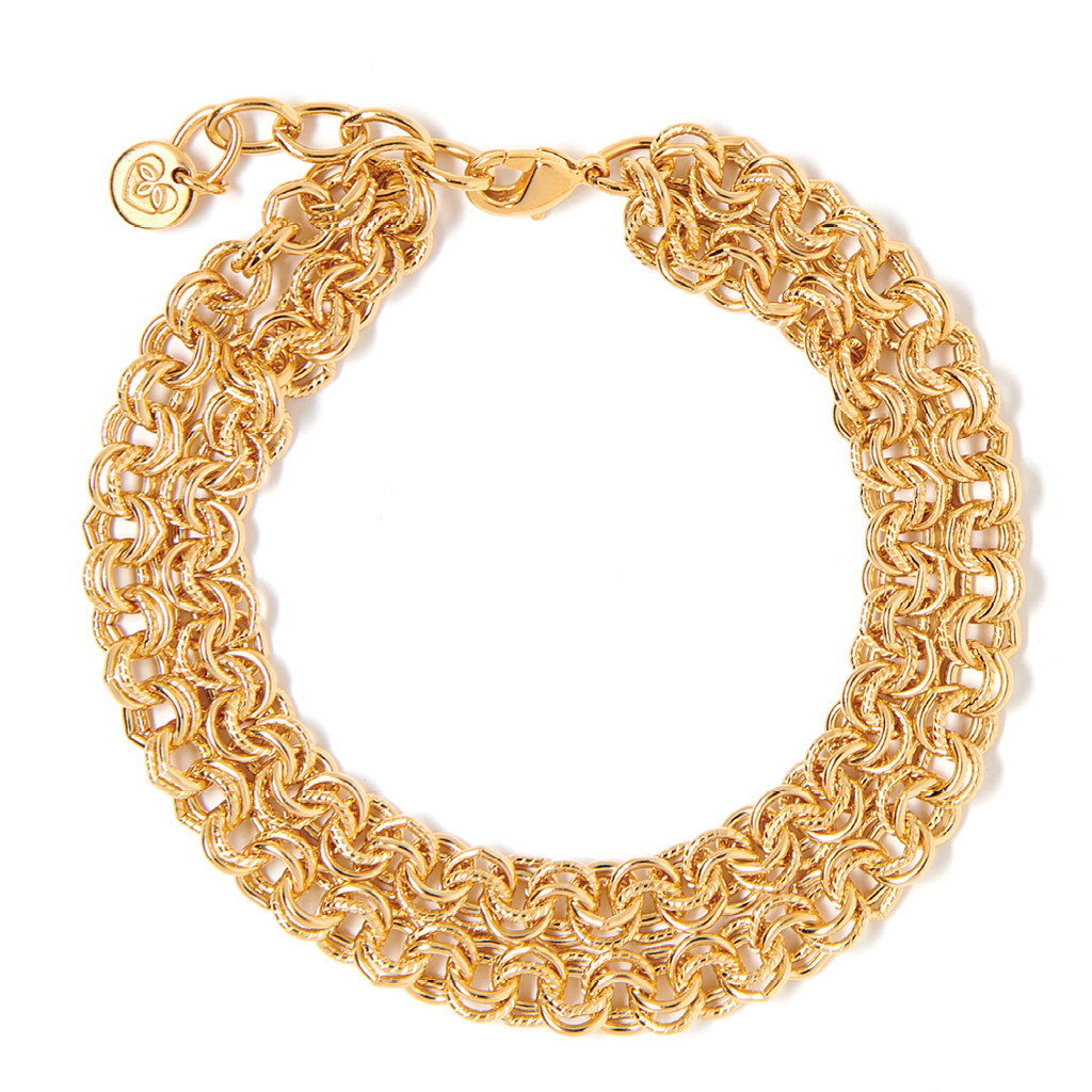 Tess + Tricia Gold Sophie Double Chain Bracelet