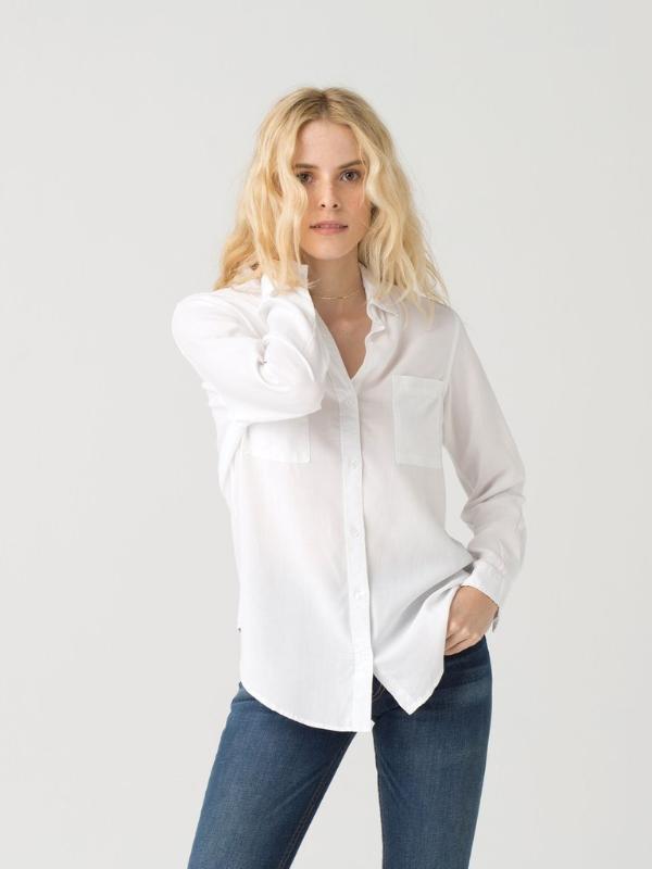 Long Sleeve White Button Down Shirt