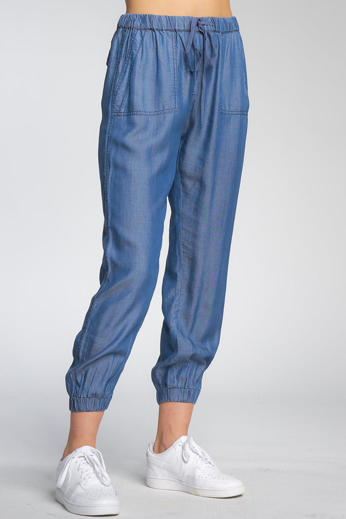 Denim Jogger Pants