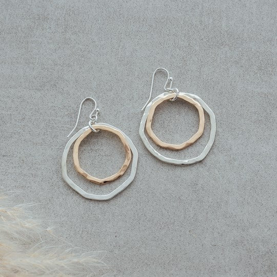 Glee Jewelry Venn Mixed Metal Earrings