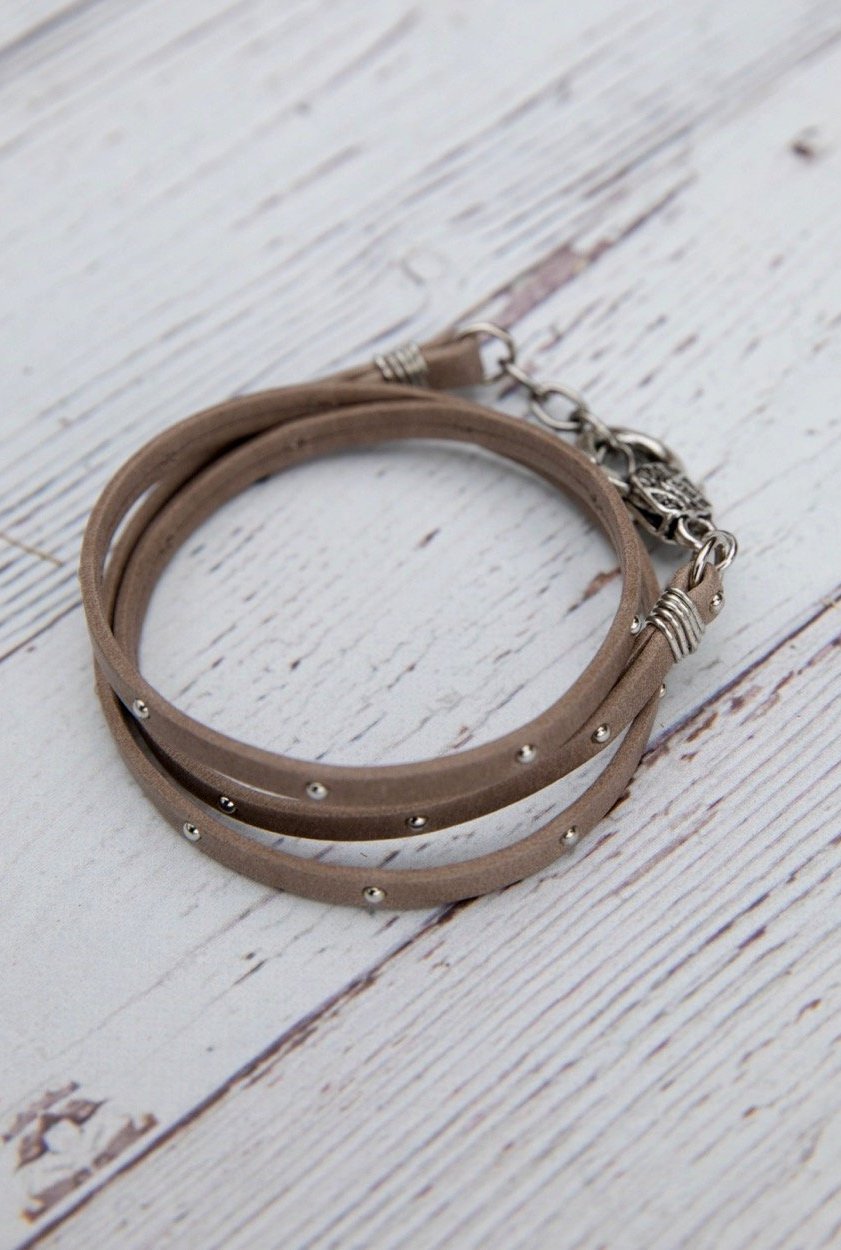 Triple Wrap Leather Bracelet