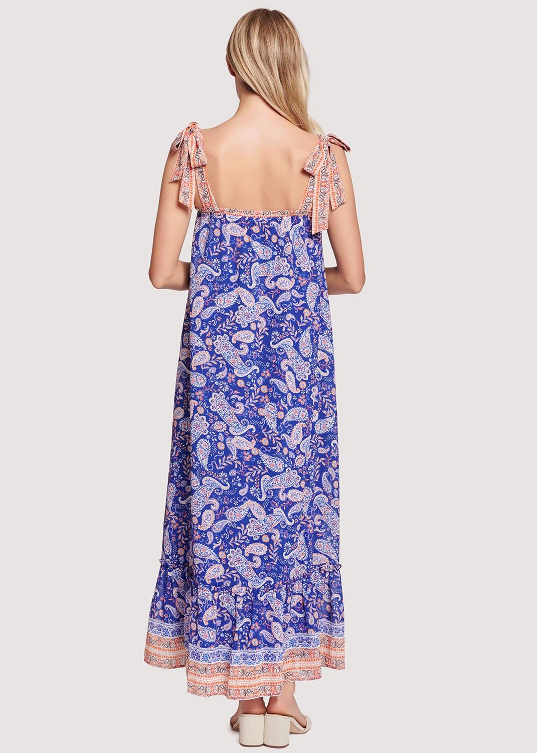 Lost + Wander Blue Paisley Maxi Dress at Maria Vincent Boutique Lost + Wander Blue Paisley Maxi Dress at Maria Vincent Boutique